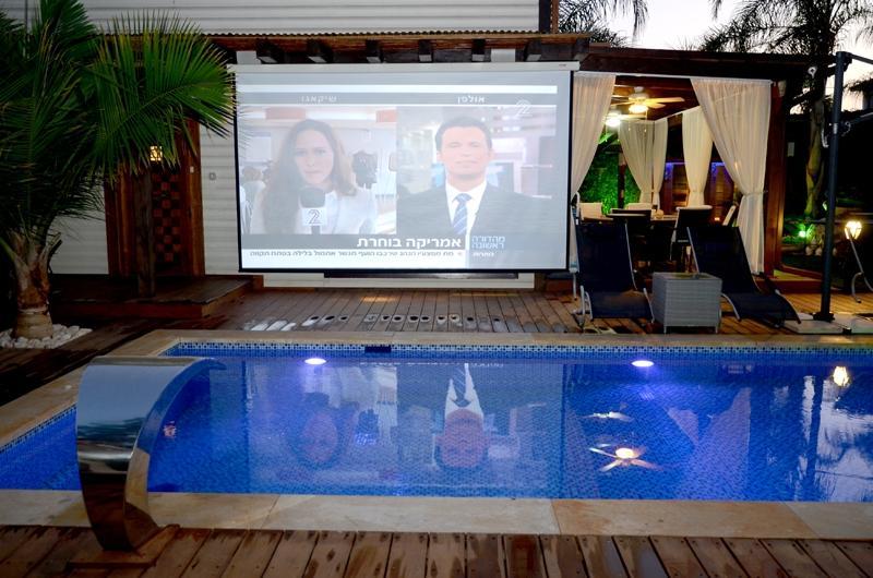 וילת שדה יצחק - מקרן ענק בבריכה כללי, סוויטות RS, וילה  בשדה יצחק וילות - Vila 4 U