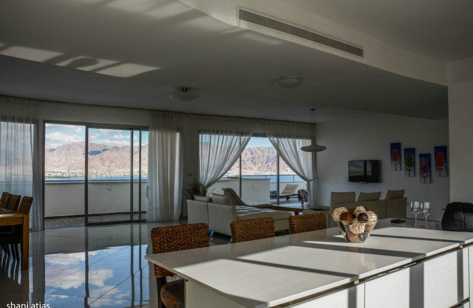 פנטהאוז מהחלומות - חדר שינה גדול מתחם פנימי, פנטהאוז מהחלומות, וילה  באילת וילות - Vila 4 U