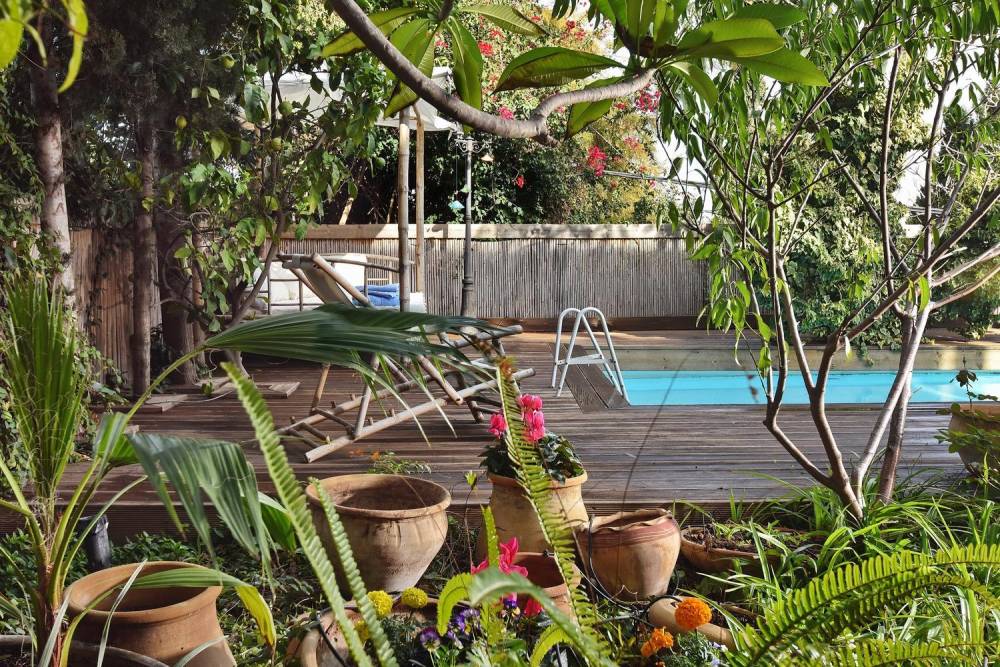 47237 החצר והבריכה, וילה הארמון הכחול בוטיק, וילה  בבנימינה וילות - Vila 4 U