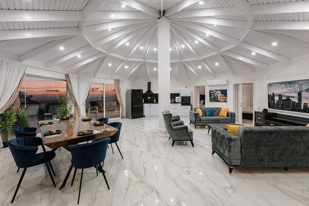 סלון יוקרתי ומעוצב+ LCD וילה מילגרוס בוטיק, וילה מילגרוס בוטיק, וילה  בעין יעקב וילות - Vila 4 U