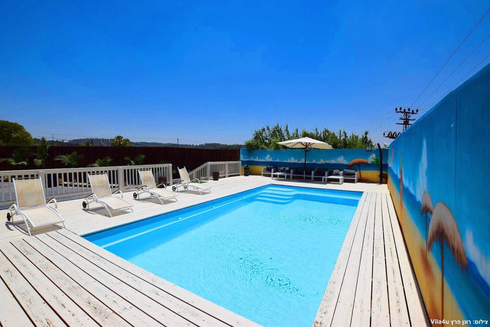 82693 המתחם החיצוני, וילה גלי, וילה  בשדות מיכה וילות - Vila 4 U