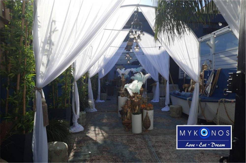 109553 חצר ובריכה, מיקונוס ריזורט אירועים, וילה  בראשון לציון וילות - Vila 4 U