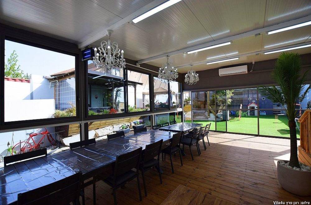 111197 המטבח החיצוני ועמדת המנגל, וילה לב הכפר תירוש, וילה  בתירוש וילות - Vila 4 U