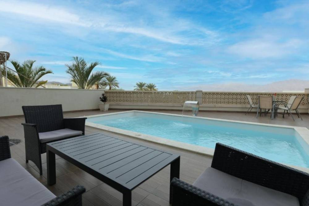 113049 מתחם הבריכה והנוף, sea view & pool eilat - סי וויו אנד פול אילת, וילה  באילת וילות - Vila 4 U