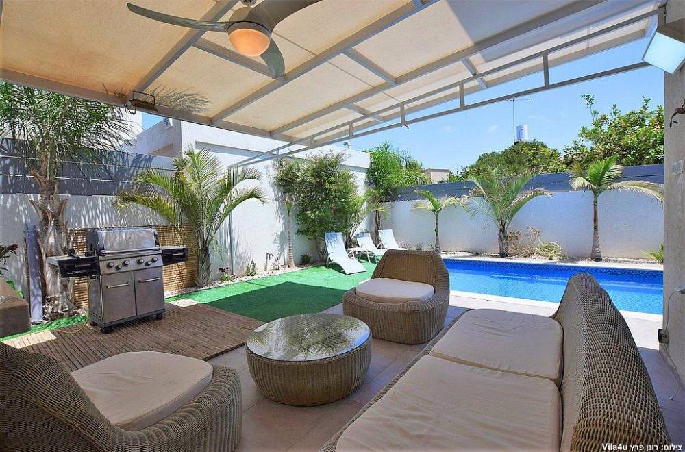 114825 מתחם חיצוני, וילה אמה ריזורט, וילה  בחדרה וילות - Vila 4 U