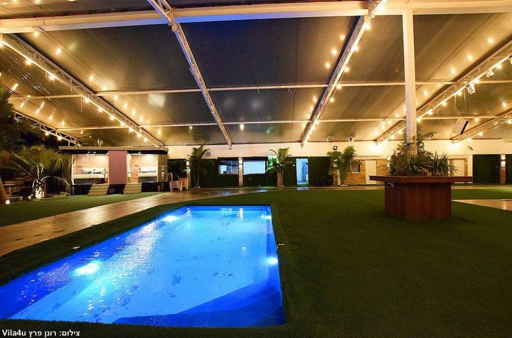 130338 המתחם המקורה בחורף, בית האצילים איוונטס, וילה  בנתניה וילות - Vila 4 U