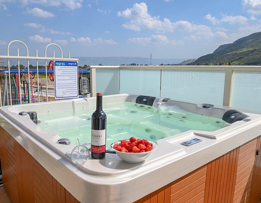 138386 מתחם הבריכה והספא, מימוסה מגדל, וילה  במגדל וילות - Vila 4 U