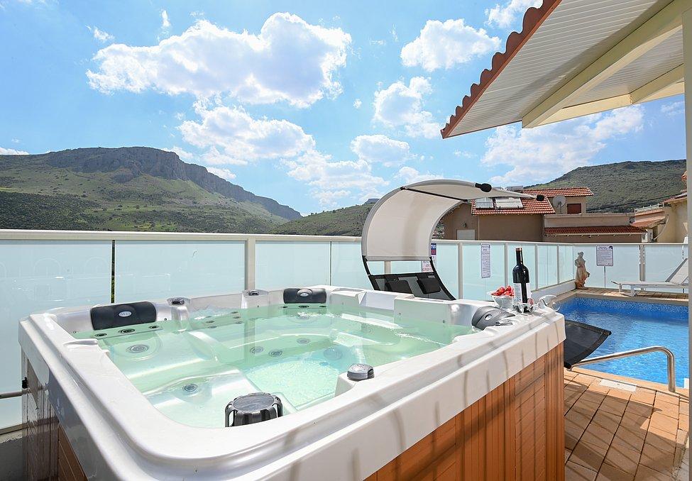 138393 מתחם הבריכה והספא, מימוסה מגדל, וילה  במגדל וילות - Vila 4 U