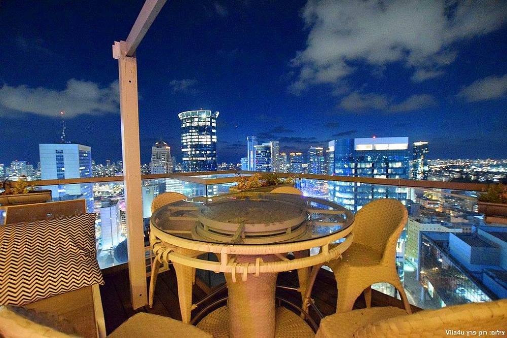 139561 המתחם בלילה, מתחם שמיים, וילה  ברמת גן וילות - Vila 4 U