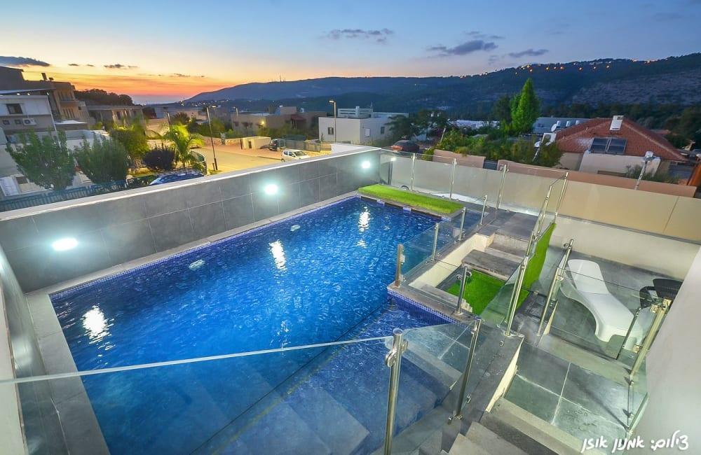 143918 מתחמי בריכות וחצר, אחוזת כתמר יפרח, וילה  ביערה וילות - Vila 4 U