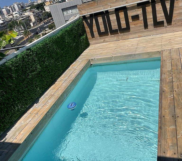 147965 מתחם הבריכה, לופט יולו תל אביב YOLO TLV, וילה  בתל אביב וילות - Vila 4 U