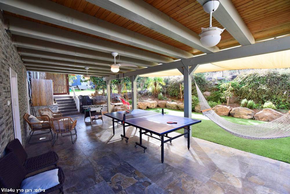 174624 החצר והבריכה, וילה רימונה יבנאל, וילה  ביבנאל וילות - Vila 4 U