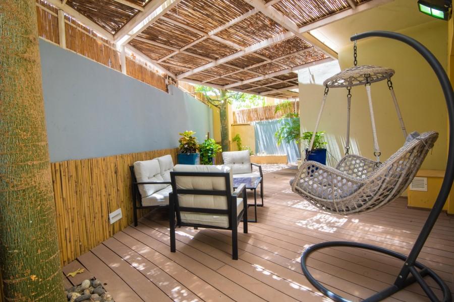 210040 דירת גן משפחתית, דירות נופש אלמוגים אילת, וילה  באילת וילות - Vila 4 U