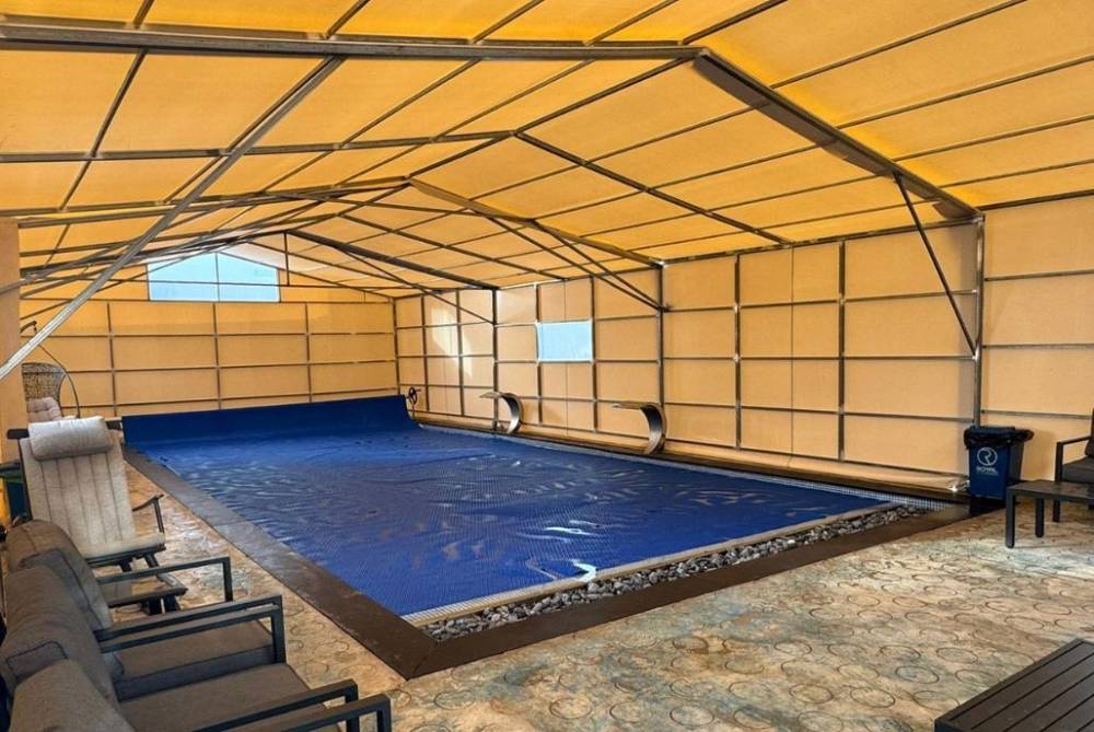 210509 הבריכה בחורף, אחוזת מיקונוס ירכא, וילה  בירכא וילות - Vila 4 U