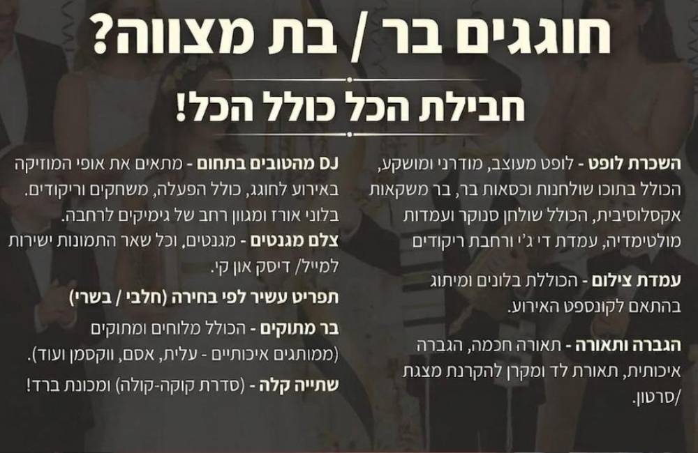 231958 החבילות שלנו, גוטמן - לופט לאירועי קונספט, וילה  בקריית חיים וילות - Vila 4 U